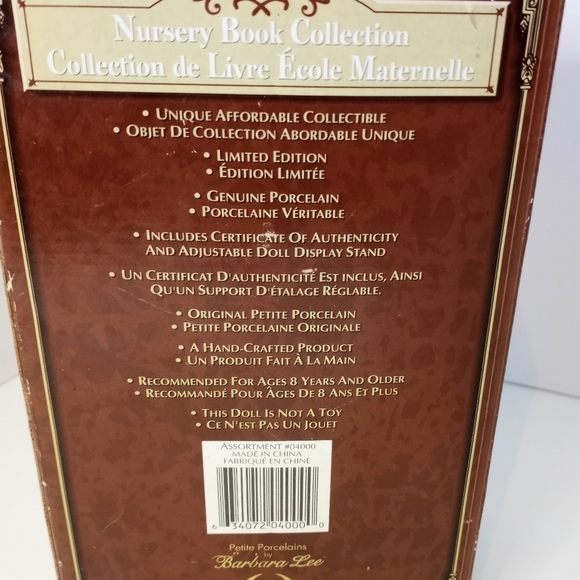 Nursery book collection Petite Porcelain Dolll VIN - Picture 4 of 7